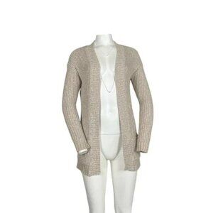 Express Marled Oversized Cardigan Tan Size XS